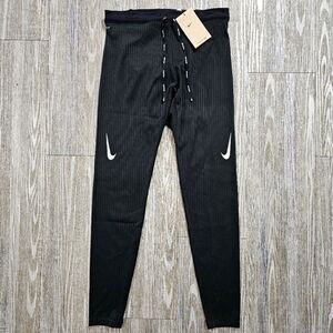 Nike Aeroswift Dri-Fit ADV Running Tights Pants Small S Black White DM4613-011